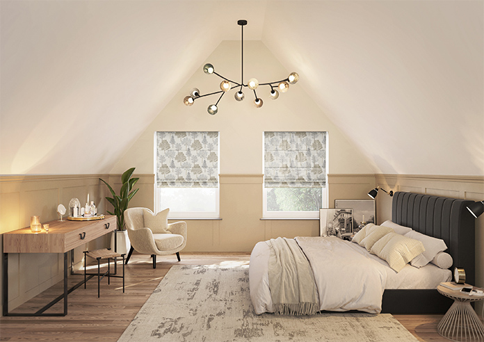 Coppice Faux Silk, Bronze - Roman Blind - Image 8